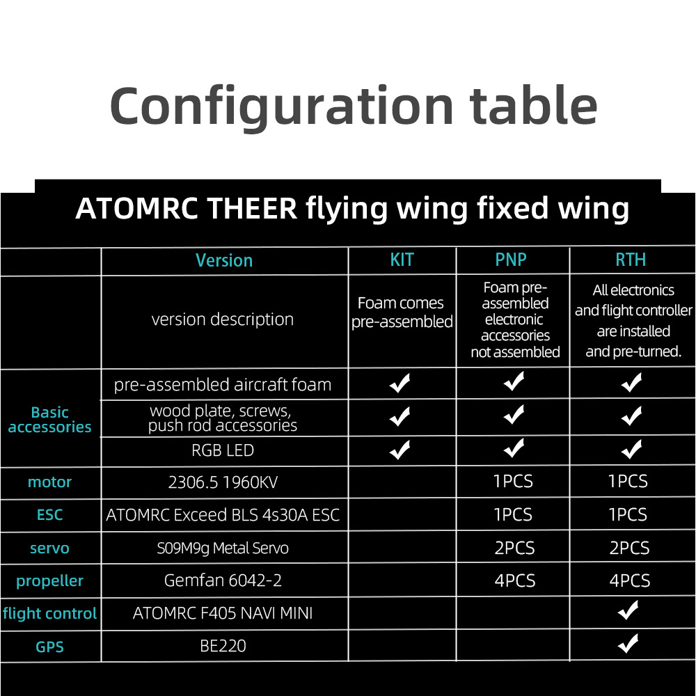 Atomrc Theer Bat Delta High-speed Fixed Wing