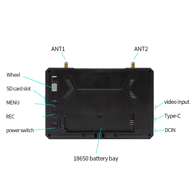 skyzone m5f DVR fpv monitor