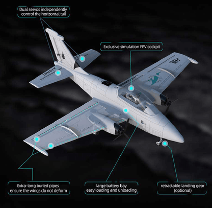 AtomRC Beluga FPV Cockpit Fixed Wing